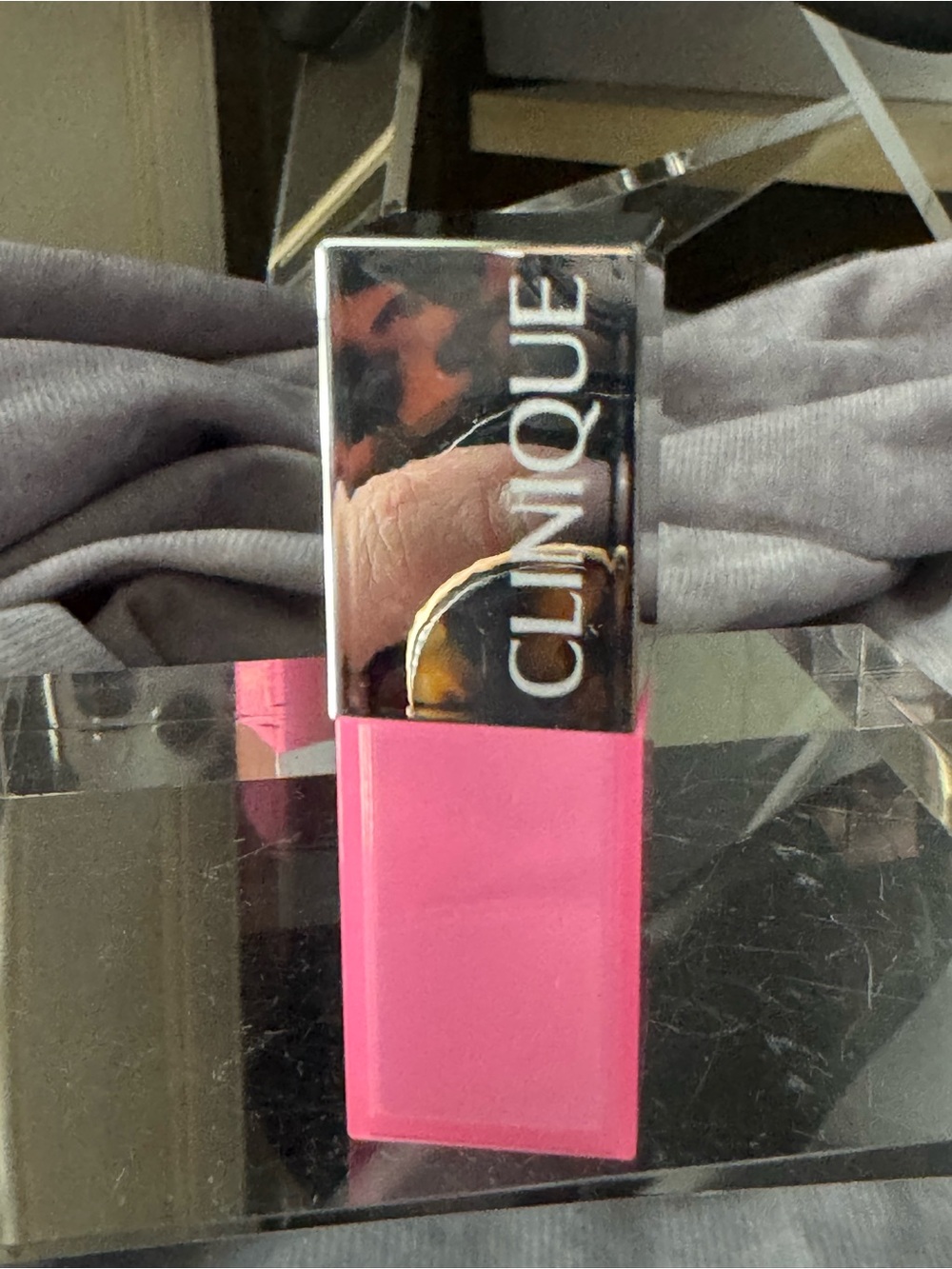 Clinique Pink Lipstick Gloss bubble gum 06 mini